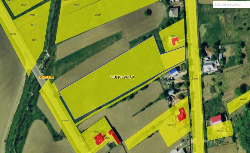 Teren intravilan in Sanduleni/ Bacau de vanzare